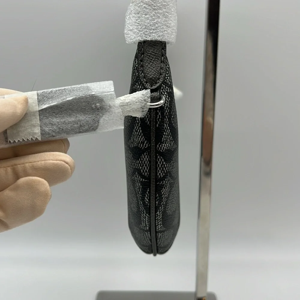 Coach Mini Payton Bag In Signature Canvas Silver Gunmetal Multi - Picture 5 of 15